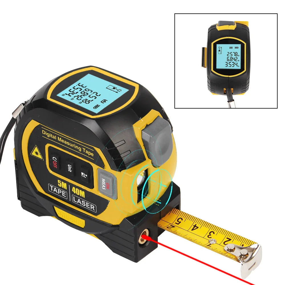 3-in-1 High-Precision Laser Rangefinder & Tape Measure