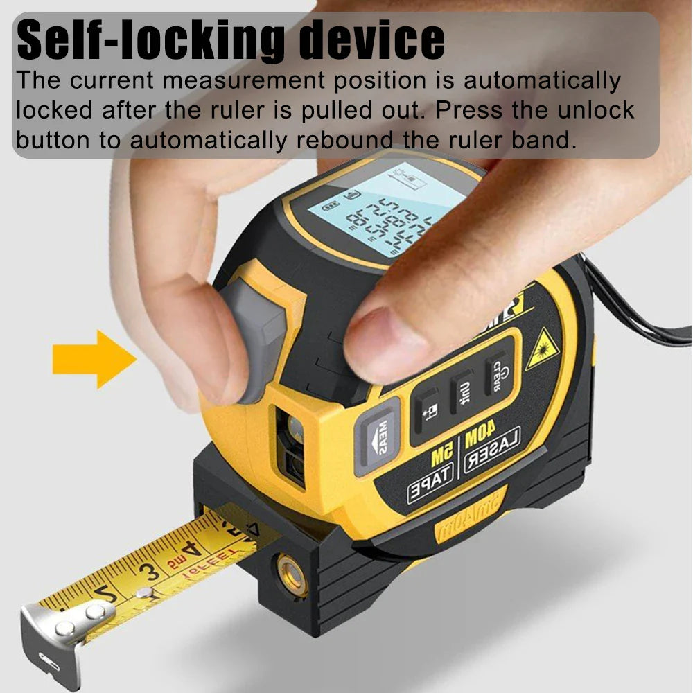 3-in-1 High-Precision Laser Rangefinder & Tape Measure